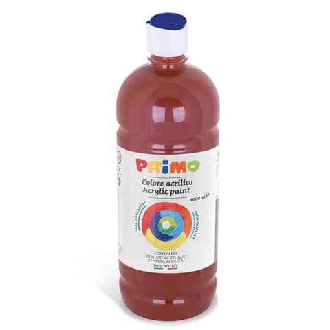 Colore acrilico Primo in bottiglia con tappo dosatore 1000 ml – 730 marrone 404TA1000730