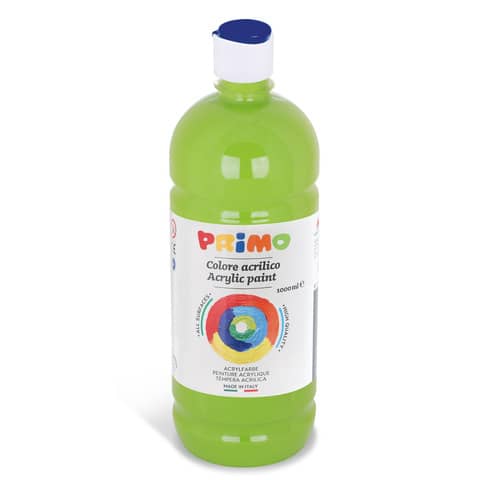 Colore acrilico Primo in bottiglia con tappo dosatore 1000 ml – 600 verde chiaro 404TA1000600