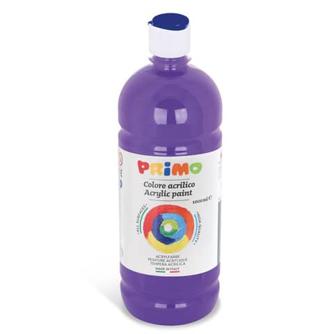 Colore acrilico Primo in bottiglia con tappo dosatore 1000 ml – 400 viola 404TA1000400