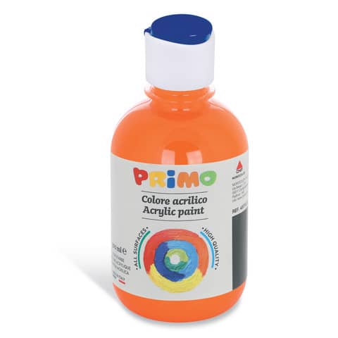 Colore acrilico Primo in bottiglia con tappo dosatore 300 ml – 250 arancione 400TA300250