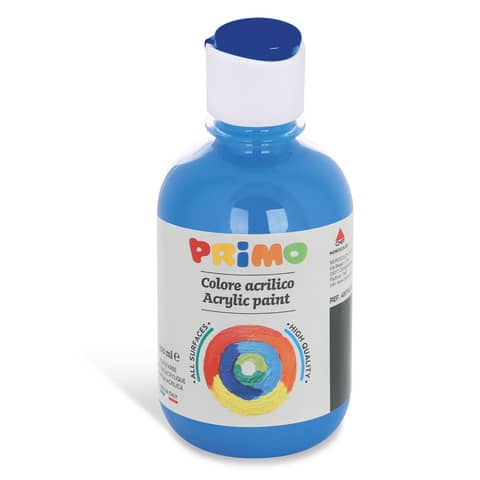 Colore acrilico Primo in bottiglia con tappo dosatore 300 ml – 501 blu ciano 400TA300501