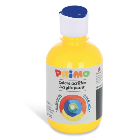 Colore acrilico Primo in bottiglia con tappo dosatore 300 ml – 201 giallo 400TA300201