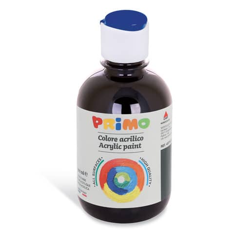 Colore acrilico Primo in bottiglia con tappo dosatore 300 ml – 800 nero 400TA300800