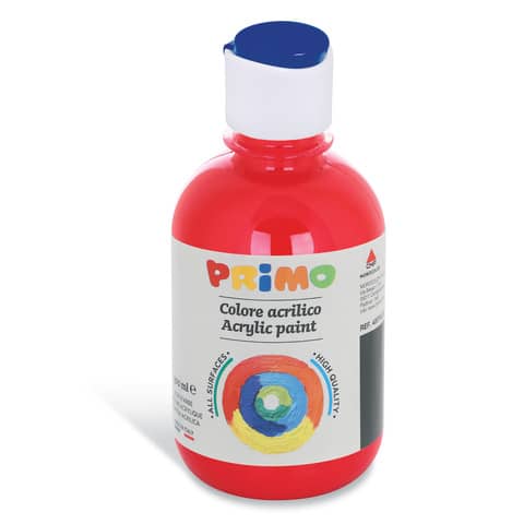 Colore acrilico Primo in bottiglia con tappo dosatore 300 ml – 380 scarlatto 400TA300380