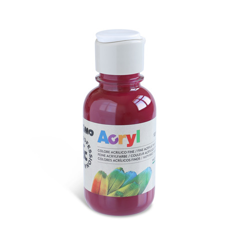 Colore acrilico Primo in bottiglia PET con tappo dosatore 125 ml – 320 bordeaux 402TA125320