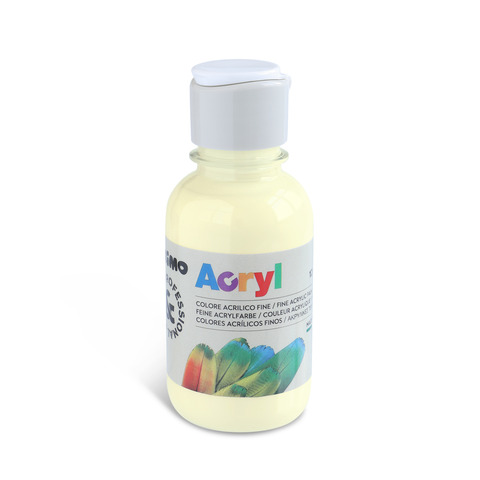 Colore acrilico Primo in bottiglia PET con tappo dosatore 125 ml – 212 giallo limone – 402TA125212