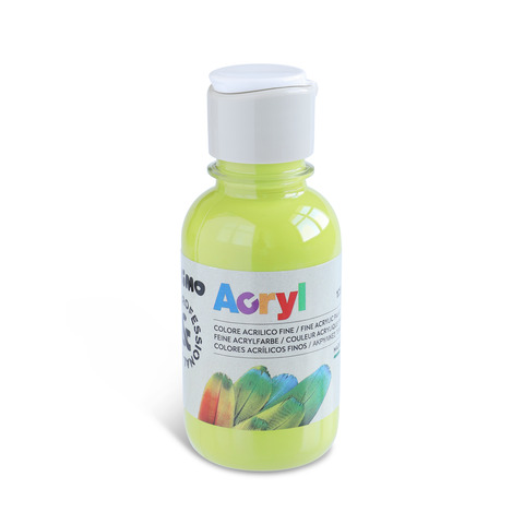 Colore acrilico Primo in bottiglia PET con tappo dosatore 125 ml – 600 verde chiaro – 402TA125600