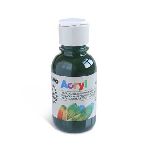 Colore acrilico Primo in bottiglia PET con tappo dosatore 125 ml – 690 verde vescica – 402TA125690