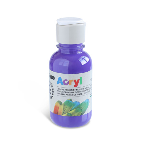 Colore acrilico Primo in bottiglia PET con tappo dosatore 125 ml – 400 viola 402TA125400