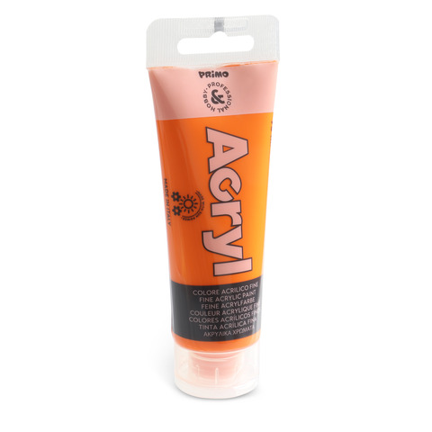 Colore acrilico Primo in bottiglia PET con tappo dosatore 75 ml – 250 arancione 420TA75250
