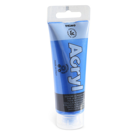 Colore acrilico Primo in bottiglia PET con tappo dosatore 75 ml – 521 blu – 420TAM75521