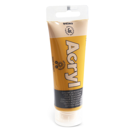 Colore acrilico Primo in bottiglia PET con tappo dosatore 75 ml – 270 giallo ocra – 420TA75270
