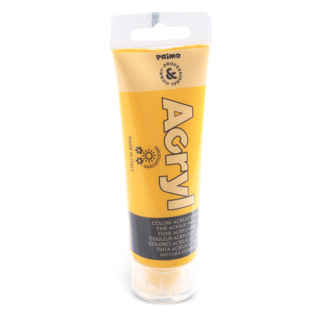 Colore acrilico Primo in bottiglia PET con tappo dosatore 75 ml – 220 giallo oro – 420TA75220