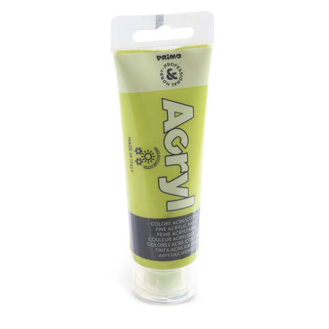 Colore acrilico Primo in bottiglia PET con tappo dosatore 75 ml – 600 verde chiaro – 420TA75600