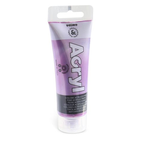 Colore acrilico Primo in bottiglia PET con tappo dosatore 75 ml – 420 viola rosso – 420TAM75420