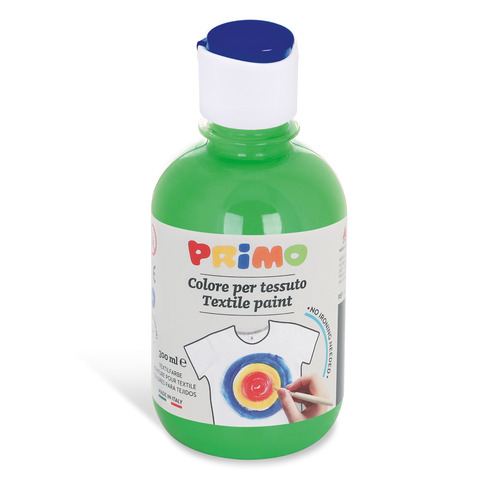 Colore per tessuto in bottiglia Primo con tappo dosatore 300 ml – 610 verde brillante – 411TX300610