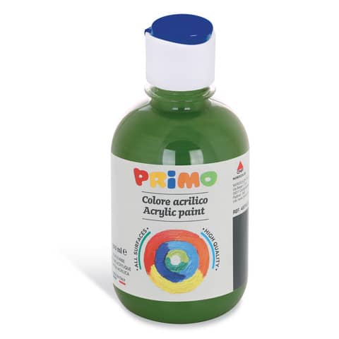 Colore acrilico Primo in bottiglia con tappo dosatore 300 ml – 665 verde oliva 400TA300665