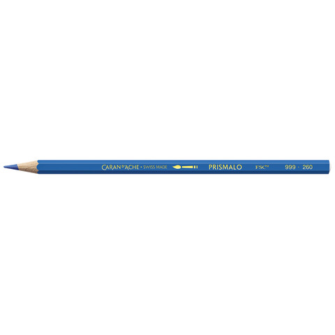 Matite colorate acquerellabili Carand’Ache Prismalo in conf. da 12 pz blu – 999260
