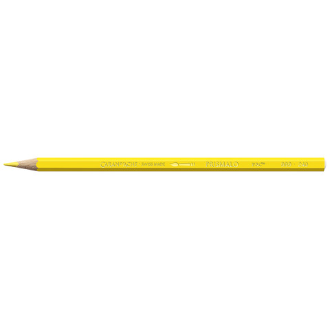 Matite colorate acquerellabili Carand’Ache Prismalo in conf. da 12 pz giallo limone – 999240