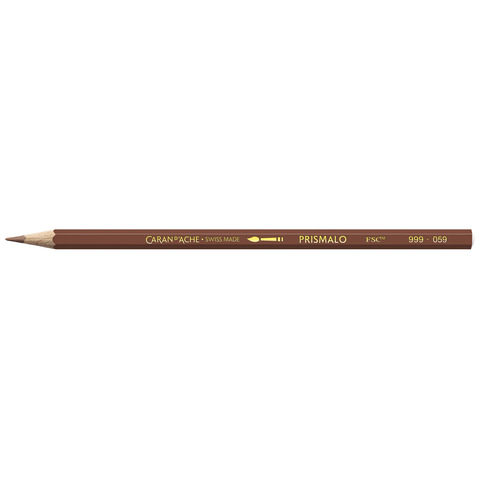 Matite colorate acquerellabili Carand’Ache Prismalo in conf. da 12 pz marrone – 999059