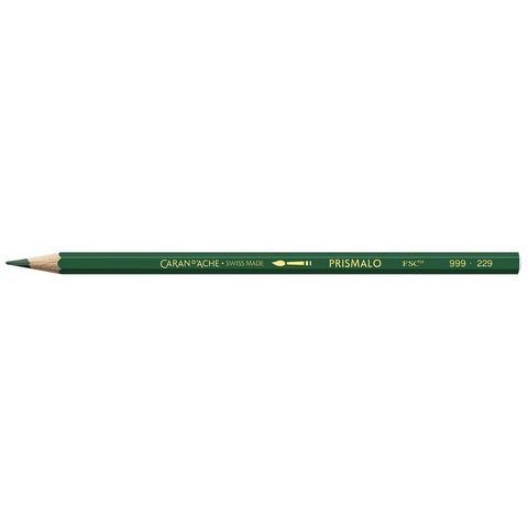 Matite colorate acquerellabili Carand’Ache Prismalo in conf. da 12 pz verde scuro – 999229