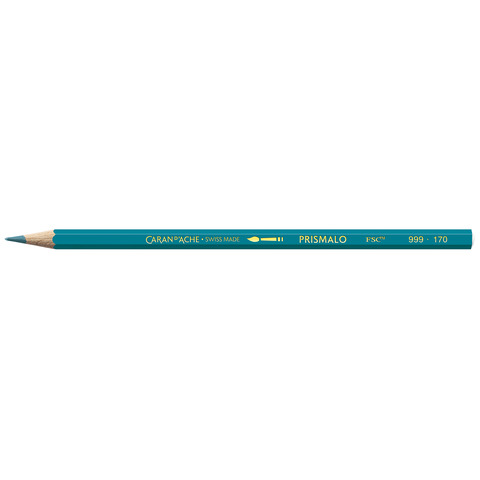 Matite colorate acquerellabili Carand’Ache Prismalo in conf. da 3 pz azzurro cyan – 999170