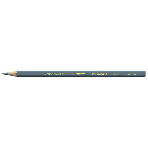 Matite colorate acquerellabili Carand’Ache Prismalo in conf. da 3 pz grigio scuro – 999007