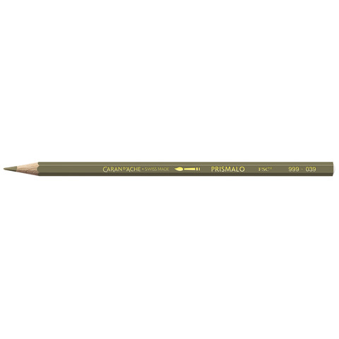 Matite colorate acquerellabili Carand’Ache Prismalo in conf. da 3 pz oliva bruna – 999039