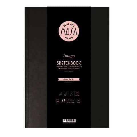 Blocco a libro Imago SKETCH Musa 200 pagine 105 g formato A3 MU124493