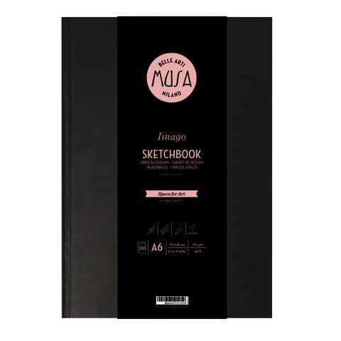 Blocco a libro Imago SKETCH Musa 200 pagine 105 g formato A6 MU124496