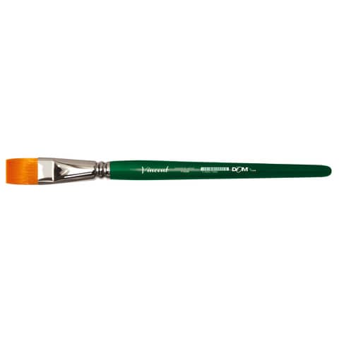 Pennello sintetico piatto DOM Vincent manico corto – N.8 11020/8