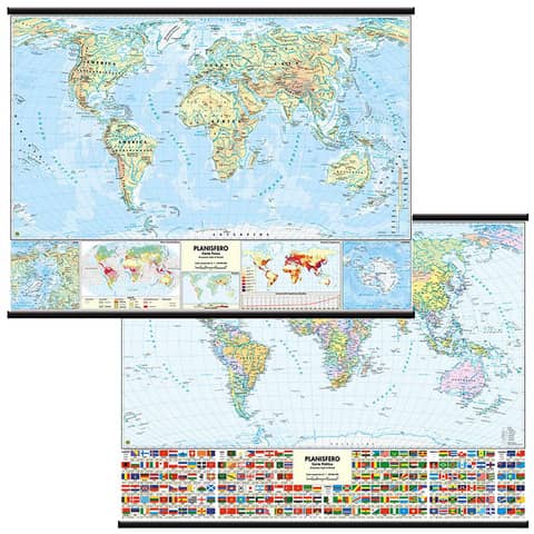 Carta murale Belletti Mondo  MS02PL
