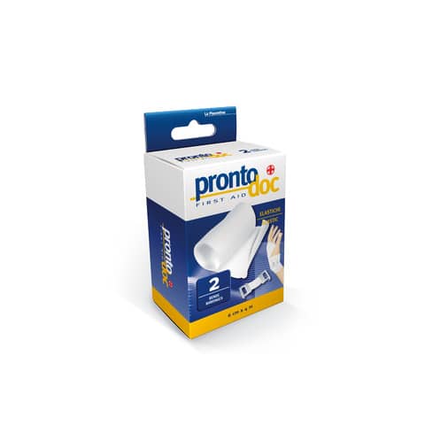 Benda elastica ProntoDoc + fermaglio adattabile a tutte le parti del corpo 400×6 cm – 4120