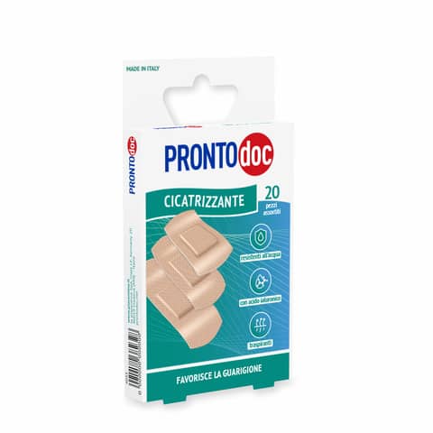 Cerotti in PE 3D rosa cicatrizzante ProntoDoc con acido ialuronico assortiti conf. 20 pz – 4033