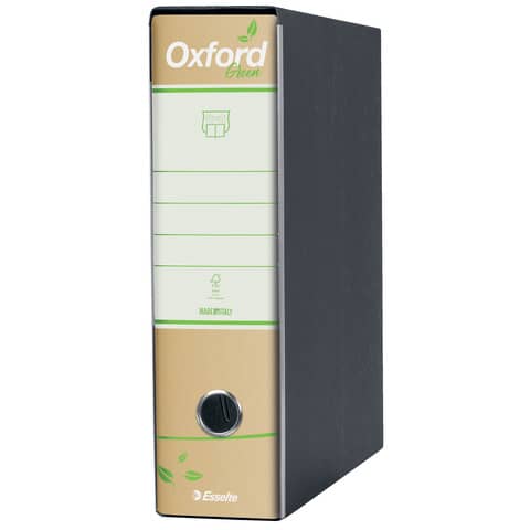 Registratore commerciale Esselte Oxford Green con custodia 23×30 cm 100% carta riciclata dorso 8 cm – 397830501