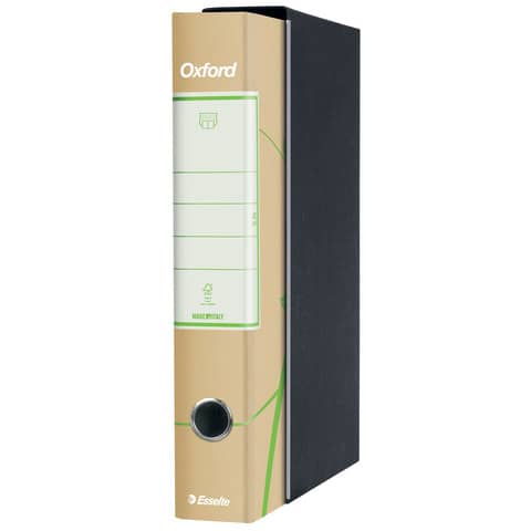 Registratore protocollo Esselte Oxford Green con custodia 23×33 cm 100% carta riciclata dorso 5 cm – 397840501