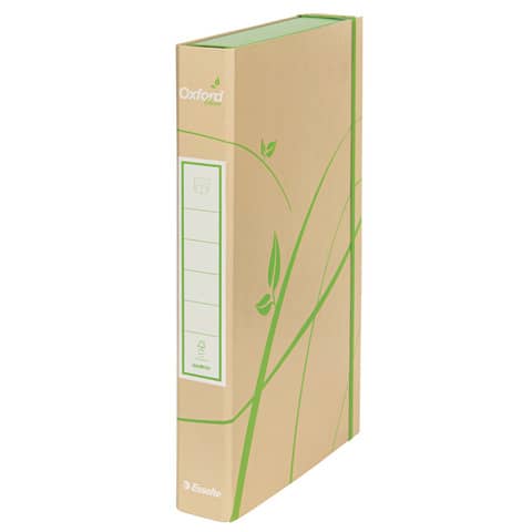 Cartella portaoggetti con elastico Esselte Oxford Green A4 100% carta riciclata dorso 4 cm – 397850503