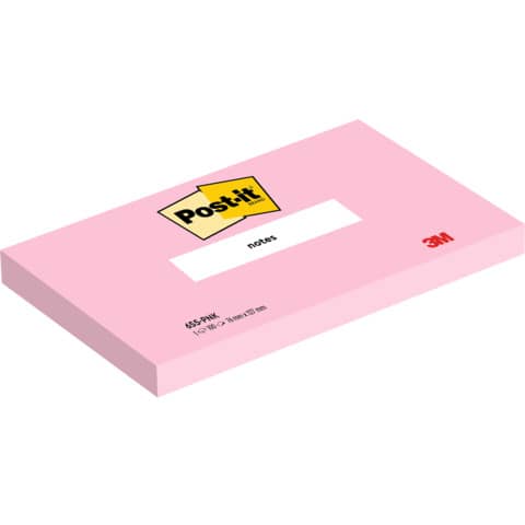 Foglietti Post-it® rosa 100 fogli/blocchetto conf. 6 pz 76×127 mm 655-PNK