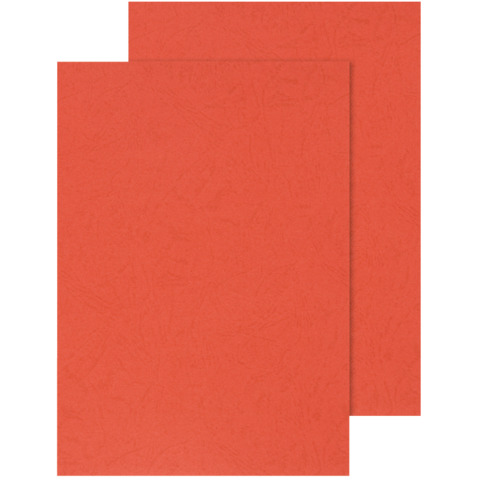 Copertina per rilegatura Q-Connect A4 250 g/m² rosso goffrato Conf. 100 pezzi – KF00499