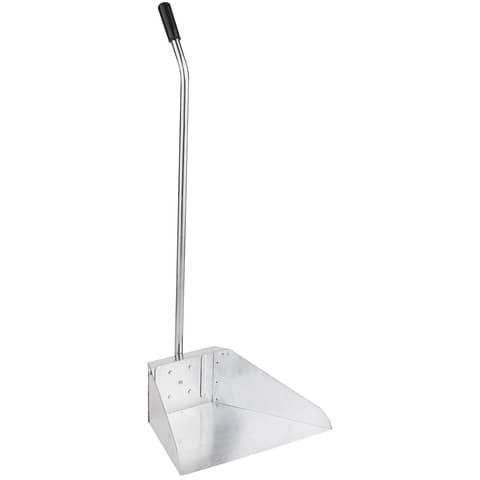 Paletta alzaimmondizia in acciaio zincato Pippo per esterni con manico smontato – 34x24H.78 cm – ES1800