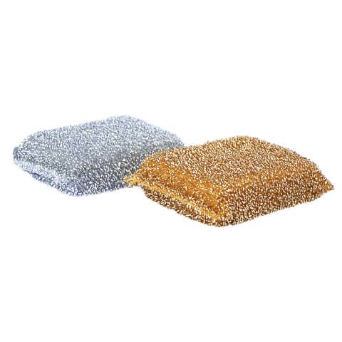 Spugna Pippo brilla cucina oro e argento 11,5×7,5x H.3 cm – conf. 2 pezzi – NP1823