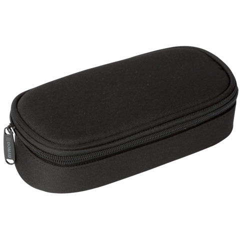Astuccio ovalino small con cerniera Donau – 21×5,5×10,5 cm nero – 322118023