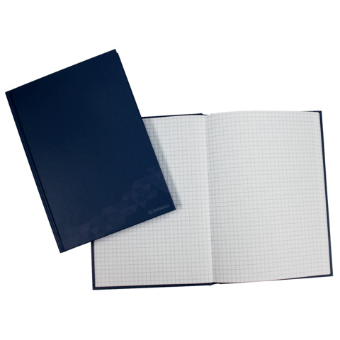 Quaderno cartonato Donau A5 – 70 g/m² – 96 ff – a quadretti – copertina blu – 330327020