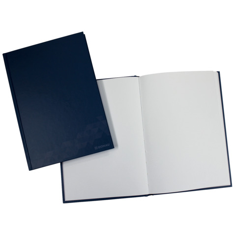 Quaderno cartonato Donau A5 – 70 g/m² – 96 ff – foglio bianco – copertina blu – 330327000