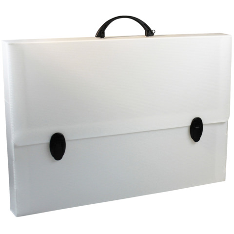 Valigetta da disegno Donau in PP formato A3 – colore bianco – 330330