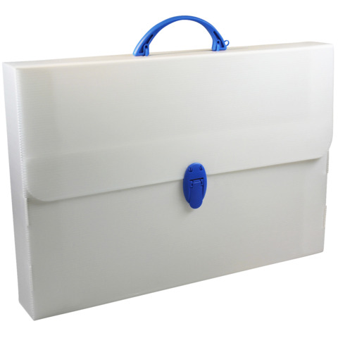 Valigetta da disegno Donau in PP formato A4 – colore bianco – 330329