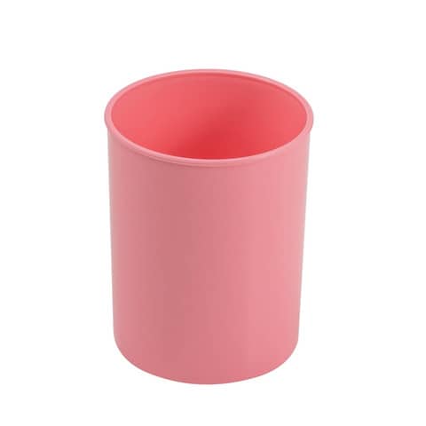 Portapenne rotondo in PP Donau Ø 7,5 x H.9,5 cm – 100% riciclabile – rosa pastello – 3132101PL-30