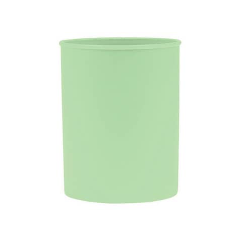 Portapenne rotondo in PP Donau Ø 7,5 x H.9,5 cm – 100% riciclabile – verde pastello – 3132101PL-06