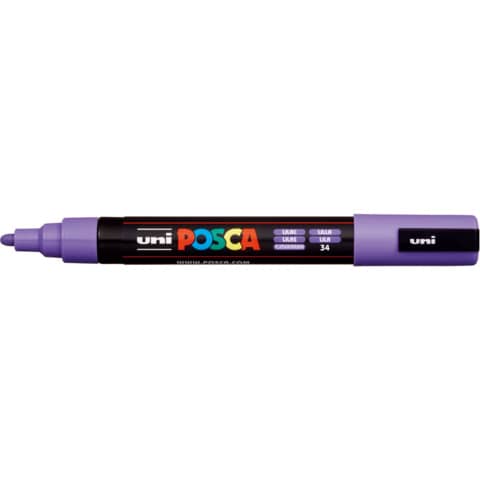 Marcatore a tempera POSCA Uni-Ball punta media 2,5 mm lilla M PC5M L