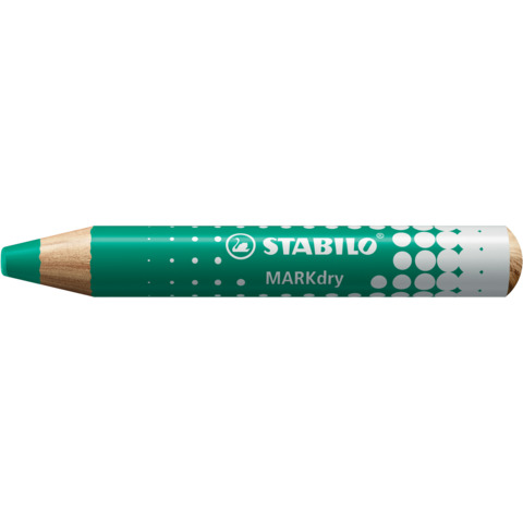 Matitone colorato per lavagne e blocchi Stabilo MARKdry con mina XXL verde 648/43
